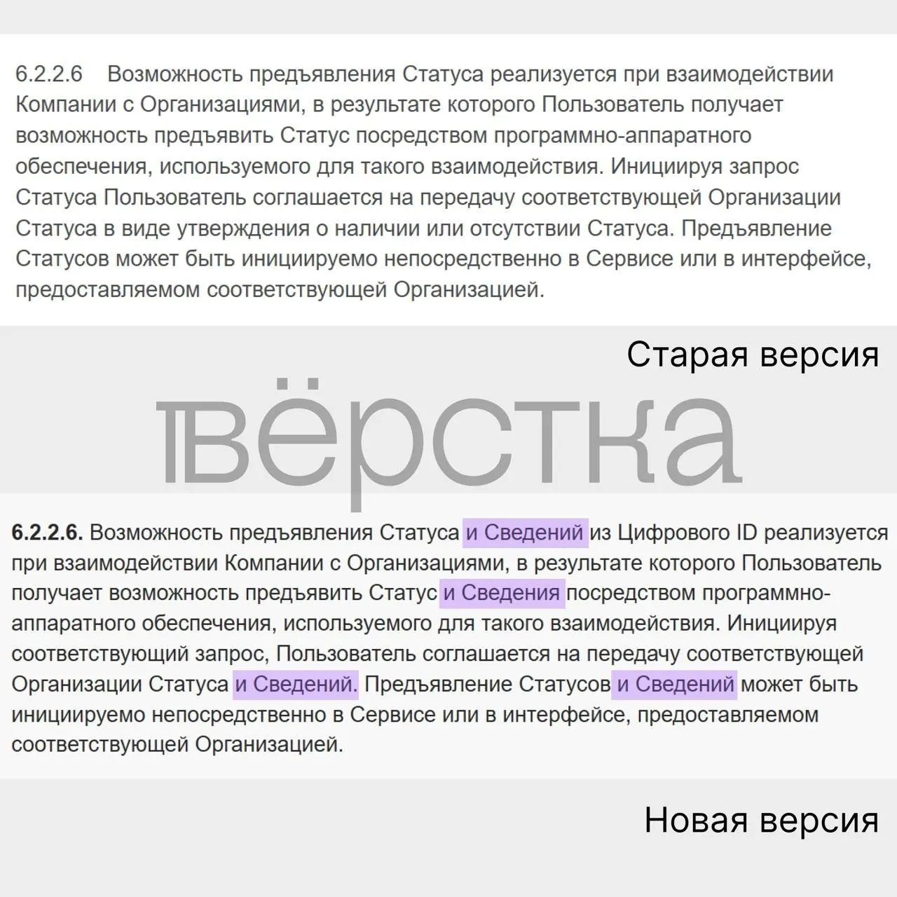 Изменения в пользовательском соглашении позволяют передавать сведения из документов, удостоверяющих личность, что может увеличить риски безопасности.