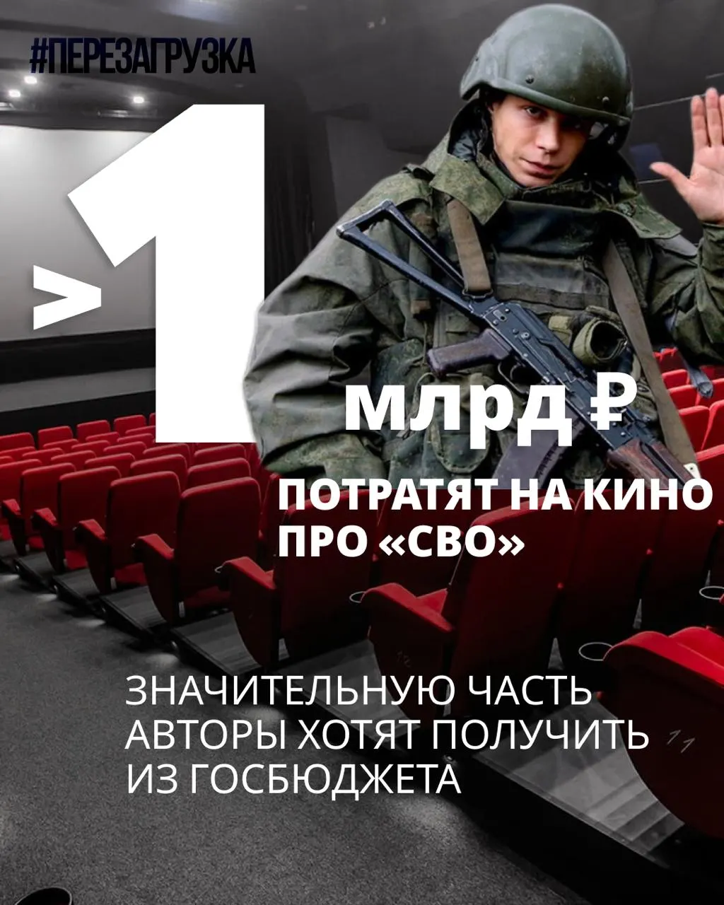 Минкультуры рассмотрел кинопроекты на господдержку; одиннадцать из них посвящены теме спецоперации. Общая запрошенная сумма бюджета семи проектов — 964 млн рублей; по четырём другим цифры не опубликованы. Авторы планируют большую часть расходов покрыть субсидиями.
