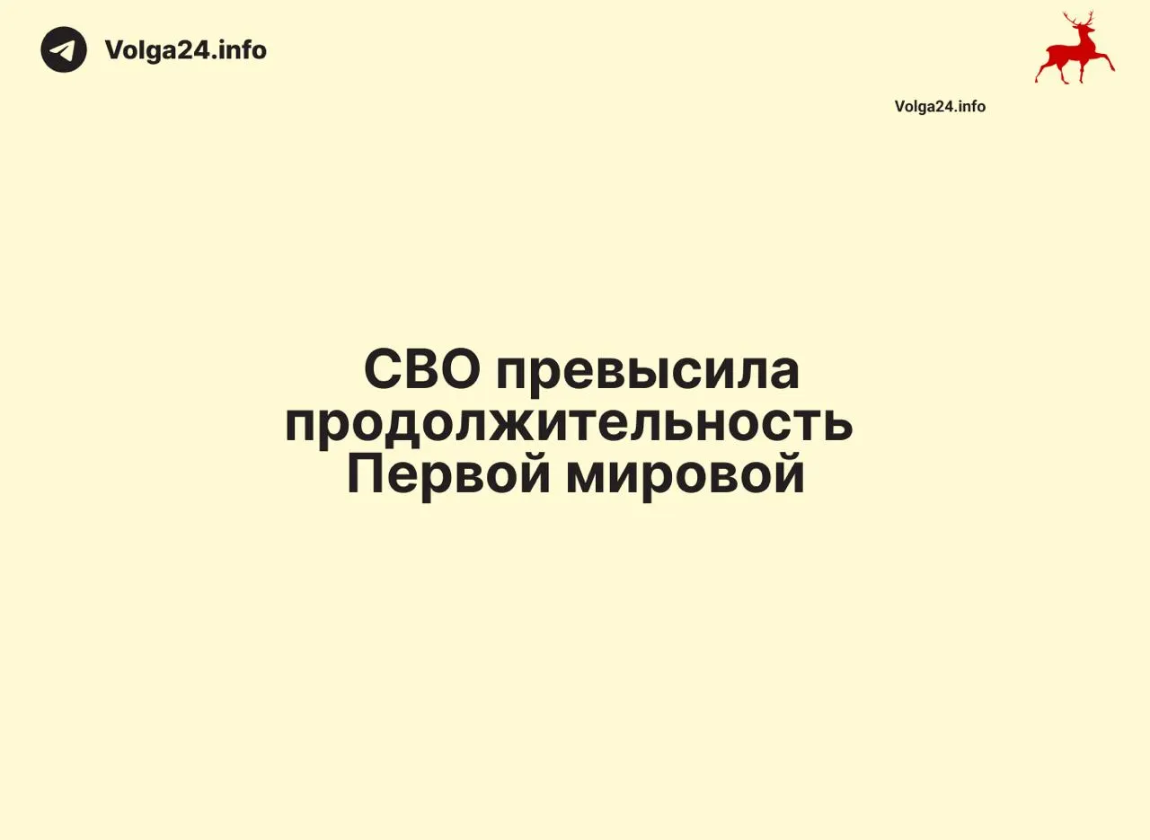 По состоянию на 11 июня 2026 года конфликт, начавшийся 24 февраля 2022 года, длится 1569 дней — на один день больше, чем Первая мировая война (1568 дней).
