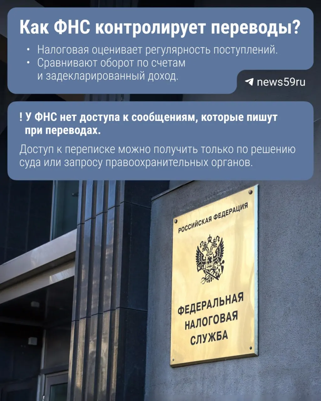 Законопроект предполагает, что Банк России будет передавать в ФНС сведения о переводах через систему быстрых платежей; под контролем окажутся суммы свыше 2,4 млн рублей в год.
