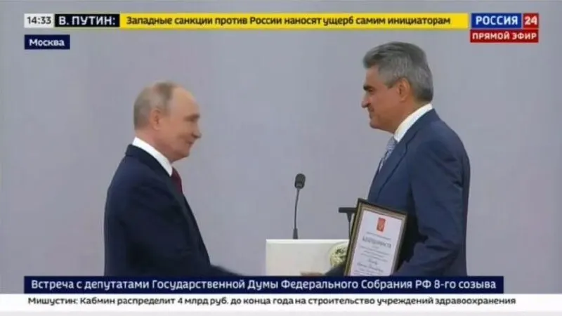 На церемонии награждения в Кремле Нечаев поблагодарил президента за оценку работы и заявил, что для победы в специальной военной операции предстоит сделать ещё больше.