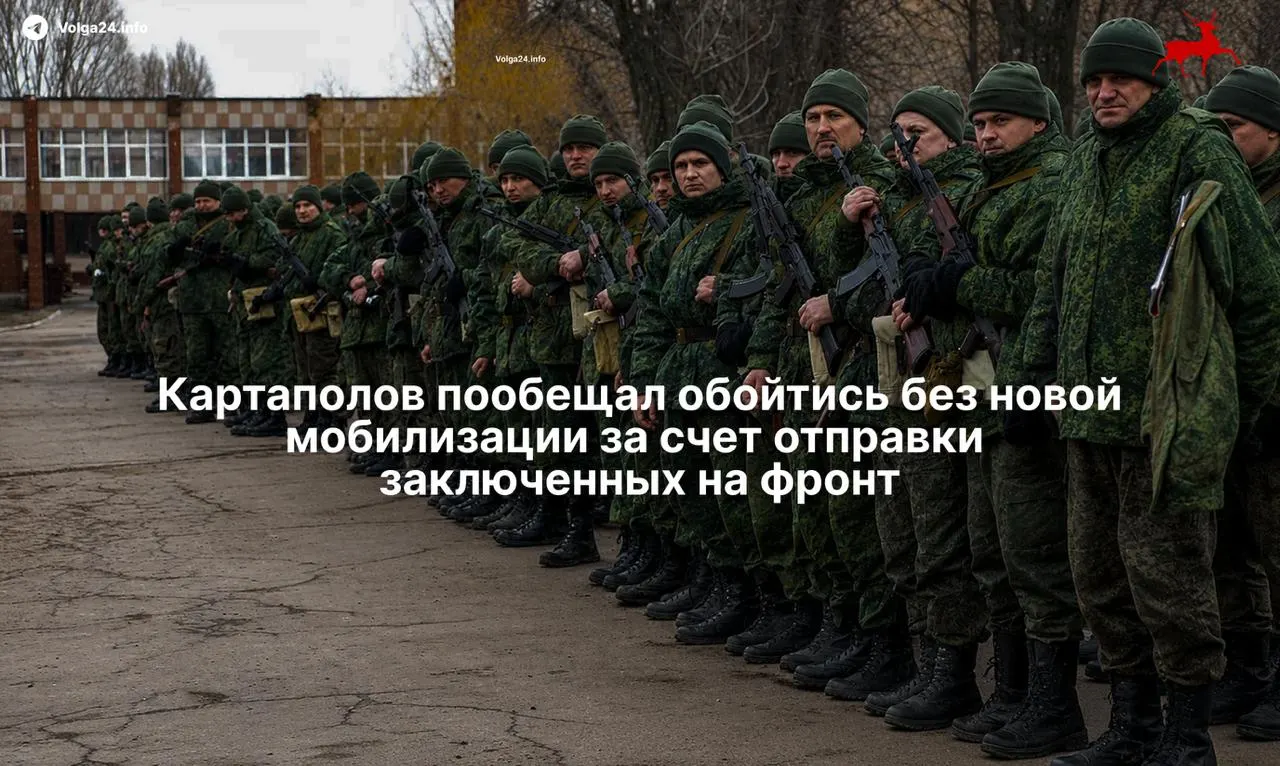 Глава комитета по обороне Андрей Картаполов заявил, что после выборов мобилизации не будет и армия комплектуется контрактниками. Одновременно он призвал заключённых «искупать вину кровью» — на фоне закона, который расширяет перечень тяжких статей, по которым обвиняемых можно направлять на фронт.