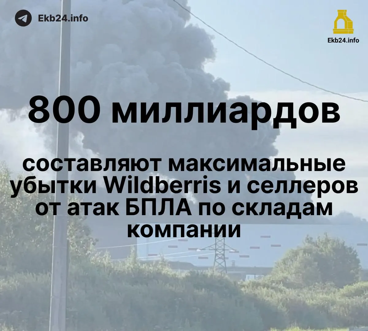 Атаки дронов на инфраструктуру Wildberries завдали ущерба в 600–800 млрд рублей; часть товаров уничтожена, выплаты продавцам задерживаются; обсуждаются меры поддержки.