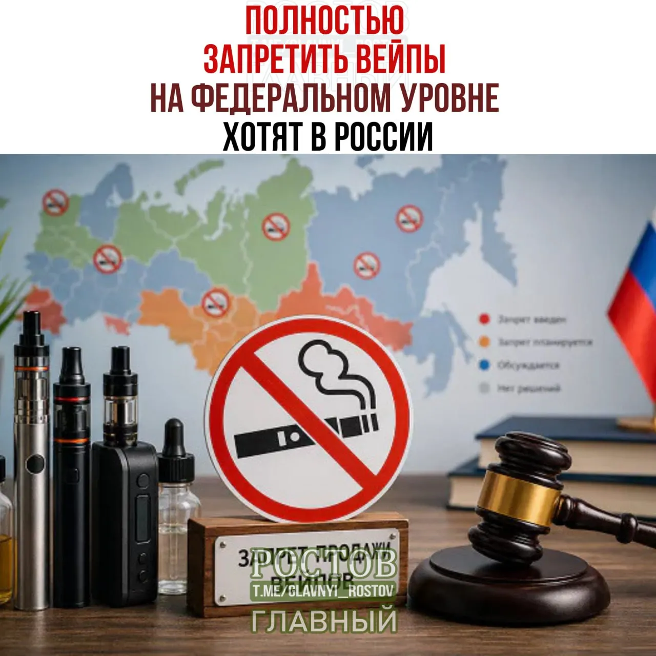 Правительство рассматривает возможность запрета на производство и продажу вейпов по всей стране; регионы могут вводить собственные ограничения, но федеральный запрет пока не введён.