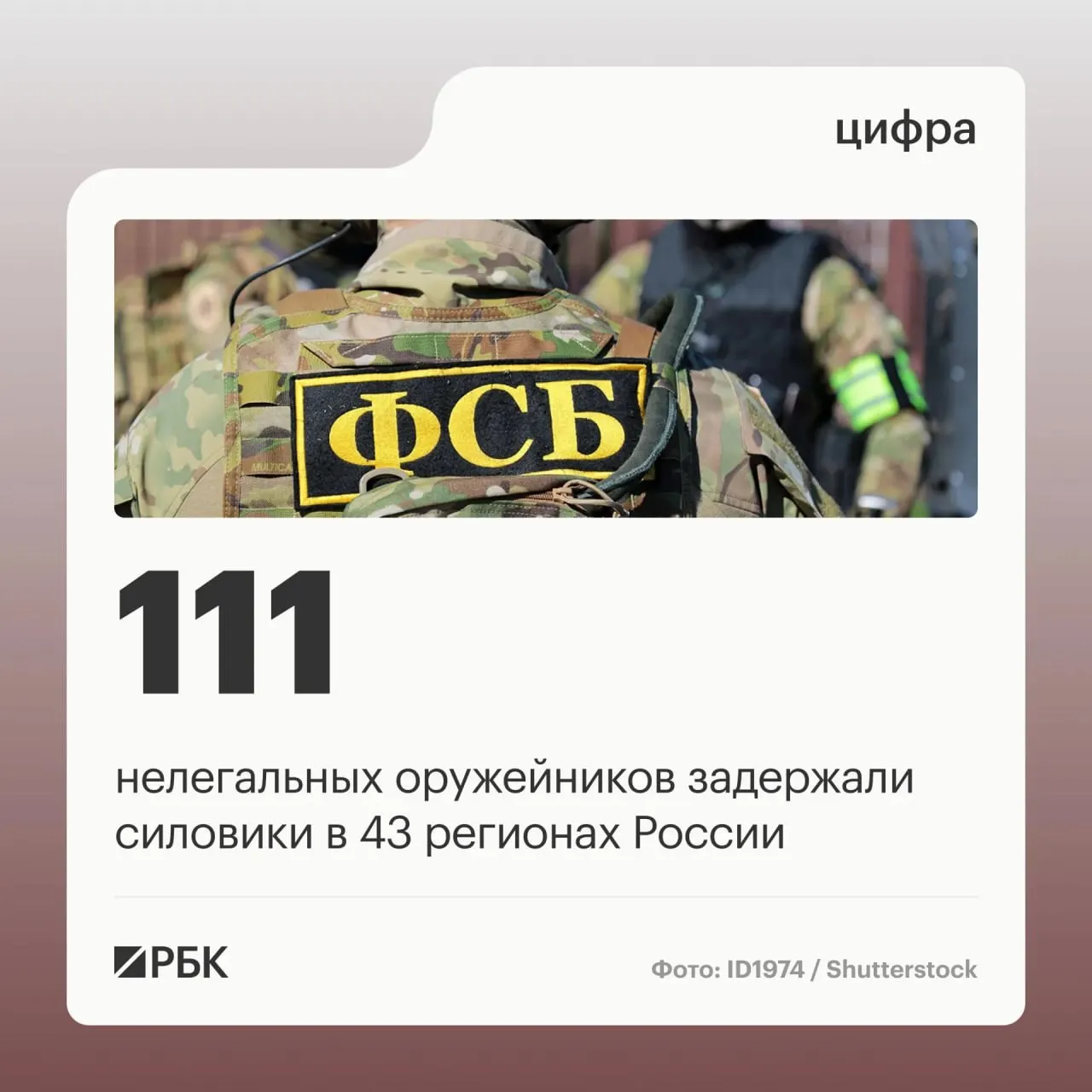 111 задержанных подозреваются в незаконном обороте оружия; операции прошли в 43 регионах, ликвидировано 37 подпольных мастерских.