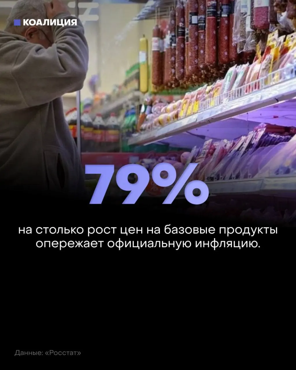 Цены на базовый набор продуктов растут быстрее официальной инфляции, доля расходов на еду достигает рекордных значений, граждане ищут способы экономии.